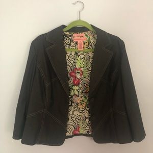 Bandolino stretch black denim jacket